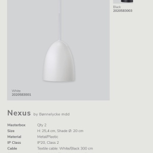 Lustra, Pendul modern design minimalist Nexus 2.0, alb 2020583001 DFTP - Img 5