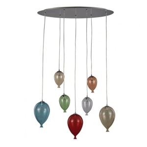 Lustra, Pendul modern dim.80x30cm CLOWN SP7 COLOR 100937 - Img 4