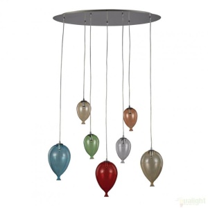Lustra, Pendul modern dim.80x30cm CLOWN SP7 COLOR 100937 - Img 1