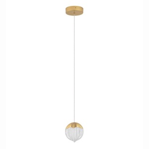 Lustra, Pendul modern LED ALICIA auriu