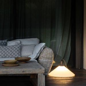 Lustra/Pendul portabil iluminat exterior decorativ SAIGON R55 gri/alb 127635 universul-luminii.ro