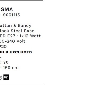 Lustra/Pendul ratan decorativ design natural ASMA 237115 universul-luminii.ro