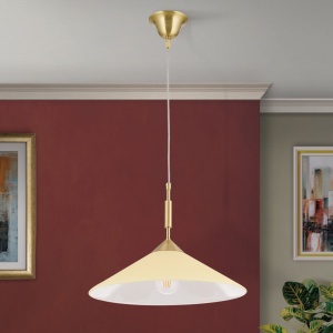 Lustra, Pendul realizat manual ARTDESIGN 40cm, alama mat/ champagne 241535 universul-luminii.ro