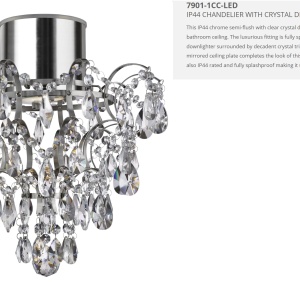 Lustra pentru baie IP44 cristal K5 Bathroom 7901-1CC-LED SRT 74475 universul-luminii.ro