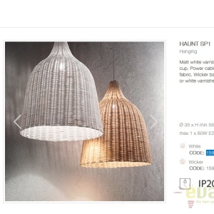 Lustra rachita design natural HAUNT SP1 alb 159256 57005 universul-luminii.ro