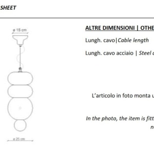 Lustra retro realizata manual din ceramica Bumbum 136845 universul-luminii.ro