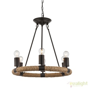 Lustra rustica design deosebit Ulleu 69029-6 GL - Img 2