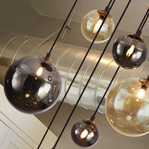 Lustra suspendata cu 9 pendule design modern Dark 97745 universul-luminii.ro