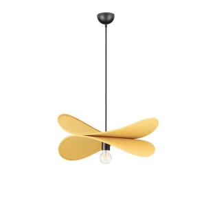 Lustra suspendata decorativa LUVE galben mustar