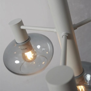 Lustra suspendata design decorativ Bologna 4L gradient/gri - Img 5