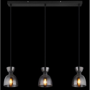 Lustra suspendata design decorativ MASSEY fumuriu 15769S-3 GL 247845 universul-luminii.ro