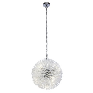 Lustra suspendata design deosebit din margele din sticla Sunburst 7Lt