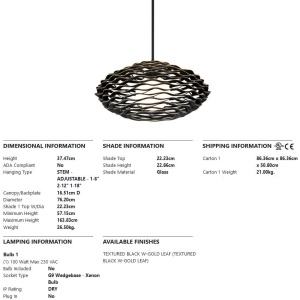 Lustra suspendata design deosebit LUMA, realizata manual - Img 2