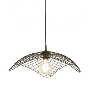 Lustra suspendata design deosebit Parachute negru