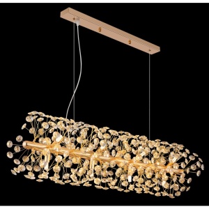 Lustra suspendata design elegant KATRINA L-90cm auriu 64135H4 GL 172185 universul-luminii.ro