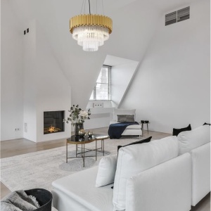 Lustra suspendata design elegant MAGNOLIA aurie - Img 2