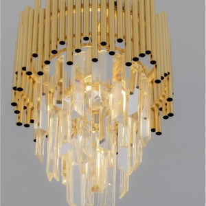 Lustra suspendata design elegant MAGNOLIA aurie - Img 6