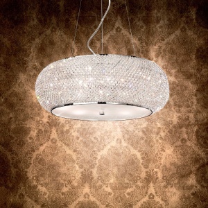 Lustra suspendata design elegant PASHA SP14 CROMO - Img 2