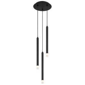 Lustra suspendata design minimalist BLAKE 3L negru