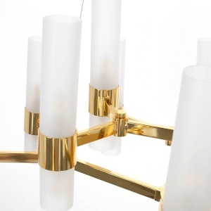 Lustra suspendata design minimalist Tub 18 auriu 239335 universul-luminii.ro