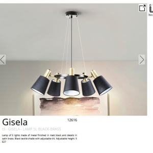 Lustra suspendata design moderm Gisela 198885 universul-luminii.ro