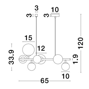 Lustra suspendata design modern ODILLIA 136935 universul-luminii.ro