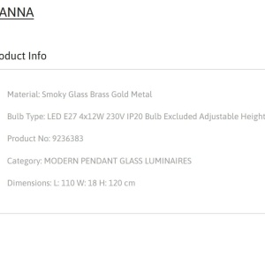 Lustra suspendata design modern SIANNA 4L - Img 4