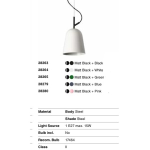 Lustra suspendata design modern Studio 160 alb - Img 3