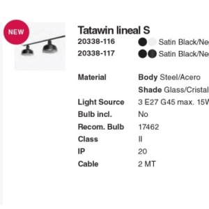 Lustra suspendata design modern TATAWIN alb 214455 universul-luminii.ro