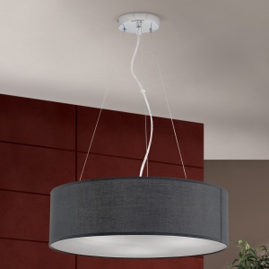 Lustra suspendata design modern Ufo 50cm gri 99255 universul-luminii.ro
