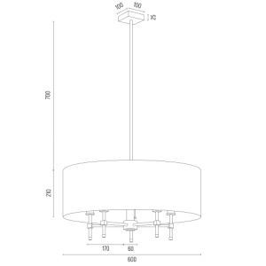 Lustra suspendata eleganta ABBANO alb 204915 universul-luminii.ro