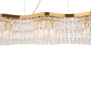 Lustra suspendata eleganta design modern Dune auriu 212035 universul-luminii.ro
