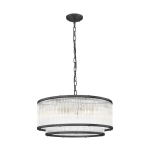 Lustra suspendata eleganta design modern SERGIO negru mat