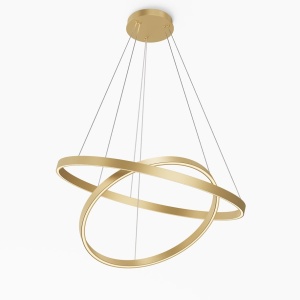 Lustra suspendata LED 2 inele alama Rim