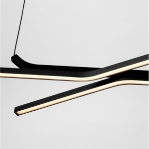 Lustra suspendata LED CCT design modern AKRO negru 245755 universul-luminii.ro