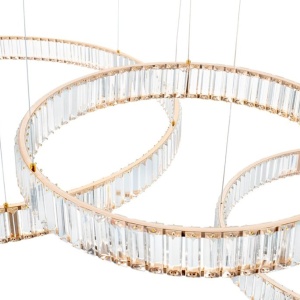 Lustra suspendata LED design ambiental Ring 3B auriu - Img 12