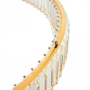 Lustra suspendata LED design ambiental Ring auriu 100cm 222205 universul-luminii.ro