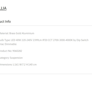 Lustra suspendata LED design liniar BRILLIA 40W, NVL-9060282 - Img 7
