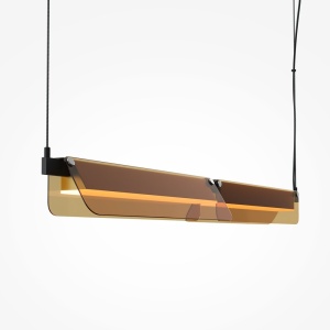 Lustra suspendata LED design minimalist Flat, chihlimbar - Img 5