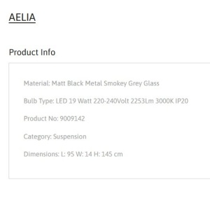 Lustra suspendata LED design modern AELIA 232505 universul-luminii.ro
