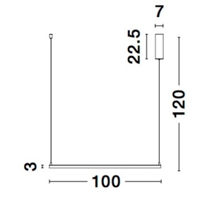 Lustra suspendata LED dimabila design modern ETERNA negru NVL-9990732 197435 universul-luminii.ro
