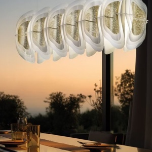 Lustra suspendata LED Fiordlys Linear Gold 246895 universul-luminii.ro