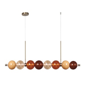 Lustra suspendata LED liniara cu sticla colorata OLIO - Img 2