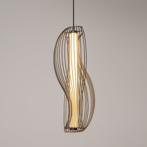 Lustra Suspendata LED, Negru, Shadows of the past 244815 universul-luminii.ro