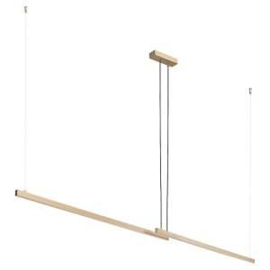 Lustra suspendata LED, Otel, Auriu, MIAMI 246115 universul-luminii.ro