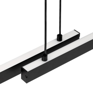 Lustra suspendata LED, Otel, Negru, MIAMI 246125 universul-luminii.ro