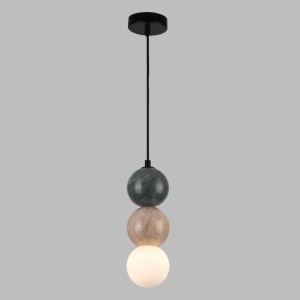 Lustra suspendata, marmura, sticla, Art Deco Alice