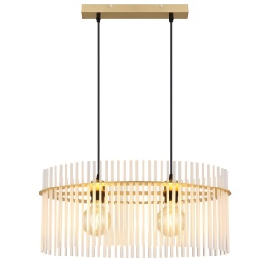 Lustra suspendata, Metal Auriu Mat, Sticla Opaca, GORLEY 15698H3M GL 171945 universul-luminii.ro