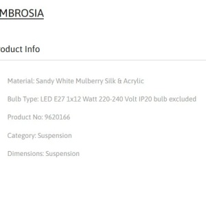 Lustra suspendata moderna design unicat AMBROSIA 65cm 152695 universul-luminii.ro