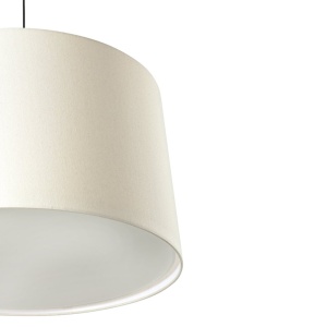 Lustra suspendata XL abajur in 64cm WINDSOR negru, alb - Img 2